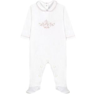 achetez Pyjama léger blanc Feuille de lin (3 mois) Tartine et Chocolat au meilleur prix en promo