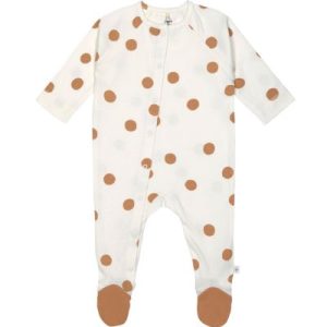 achetez Pyjama léger en coton bio Big Dots blanc cassé (3-6 mois) Lässig au meilleur prix en promo