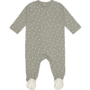 achetez Pyjama léger en coton bio Cozy Colors Wear petits traits olive (0-2 mois) Lässig au meilleur prix en promo