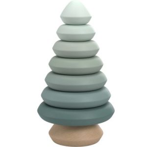 achetez Pyramide à empiler en bois Dusty green Cam Cam Copenhagen au meilleur prix en promo