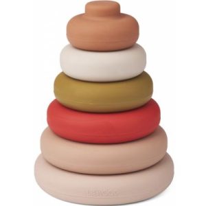 achetez Pyramide à empiler en silicone Dag Tuscany rose multi mix Liewood au meilleur prix en promo