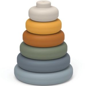 achetez Pyramide à empiler en silicone Dag blue multi mix Liewood au meilleur prix en promo