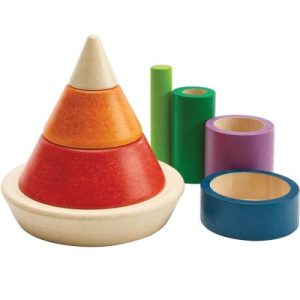 achetez Pyramide à empiler et encastrer Plan Toys au meilleur prix en promo