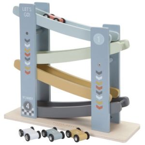 achetez Rampe de course en bois Blue Cars Little Dutch au meilleur prix en promo
