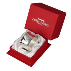 achetez Rond de serviette Uni personnalisable (métal argenté) Aubry-Cadoret au meilleur prix en promo