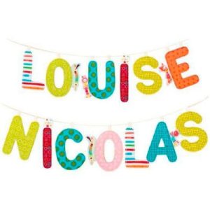 achetez Ruban pour lettres en tissu alphabet Lilliputiens au meilleur prix en promo