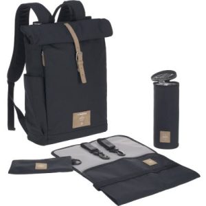achetez Sac à dos à langer en polyester recyclé Rolltop bleu nuit Lässig au meilleur prix en promo