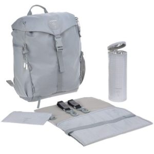 achetez Sac à dos à langer en polyester recyclé gris Outdoor Green Label Lässig au meilleur prix en promo