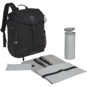 achetez Sac à dos à langer en polyester recyclé noir Outdoor Green Label Lässig au meilleur prix en promo