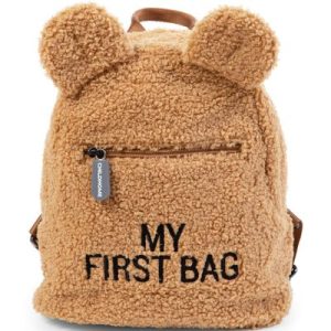 achetez Sac à dos bébé My first bag Teddy beige (24 cm) Childhome au meilleur prix en promo