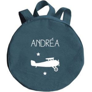 achetez Sac à dos enfant bleu pétrole (personnalisable) Les Griottes au meilleur prix en promo