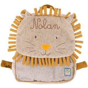 achetez Sac à dos enfant lion Sous mon baobab (personnalisable) Moulin Roty au meilleur prix en promo