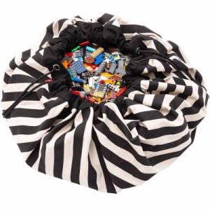 achetez Sac à jouets 2 en 1 Printed Colors Rayures noires Play&Go au meilleur prix en promo