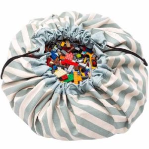 achetez Sac à jouets 2 en 1 Printed Colors Rayures vertes Play&Go au meilleur prix en promo