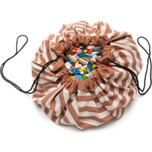 achetez Sac à jouets 2 en 1 Stripes Brown Play&Go au meilleur prix en promo