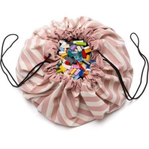 achetez Sac à jouets 2 en 1 Stripes Pink Play&Go au meilleur prix en promo