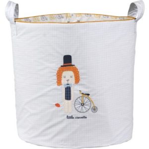 achetez Sac à jouets en coton bio lion Lucien (40 x 45 cm) Little Crevette au meilleur prix en promo