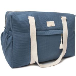 achetez Sac à langer Opera Nid d'abeille Night blue Nobodinoz au meilleur prix en promo