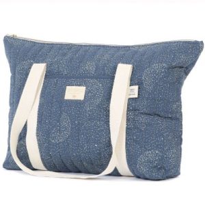 achetez Sac à langer Paris Gold bubble Night blue Nobodinoz au meilleur prix en promo
