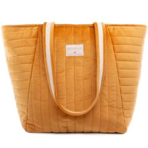 achetez Sac à langer Savanna velvet Farniente jaune Nobodinoz au meilleur prix en promo