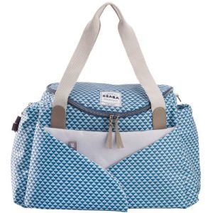 achetez Sac à langer Sydney II Play Print bleu Béaba au meilleur prix en promo