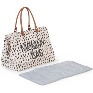 achetez Sac à langer à anses Mommy bag large Canvas leopard Childhome au meilleur prix en promo