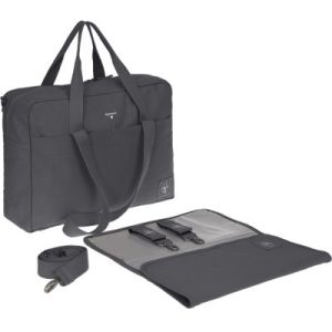 achetez Sac à langer à anses en coton bio Green Label Anthracite Lässig au meilleur prix en promo