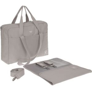 achetez Sac à langer à anses en coton bio Green Label Taupe Lässig au meilleur prix en promo