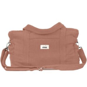 achetez Sac à langer bandoulière 24/48 h terracotta BEBEL au meilleur prix en promo