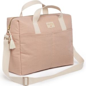 achetez Sac à langer nid d'abeille Gala Misty Pink Nobodinoz au meilleur prix en promo