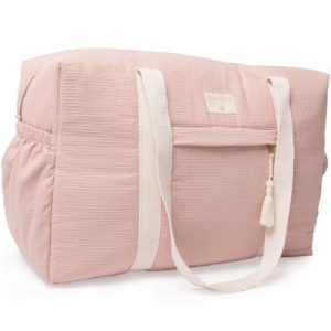 achetez Sac à langer rose Opera Nid d'abeille Misty Pink Nobodinoz au meilleur prix en promo