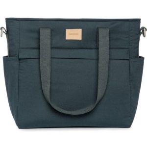 achetez Sac à langer waterproof Baby on the go Carbon Blue Nobodinoz au meilleur prix en promo