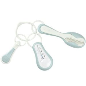 achetez Set accessoires de toilette 3 pièces Green Blue Béaba au meilleur prix en promo