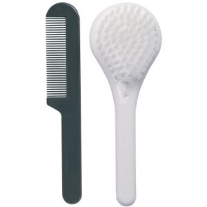 achetez Set coiffure brosse et peigne blanc neige Luma Babycare au meilleur prix en promo