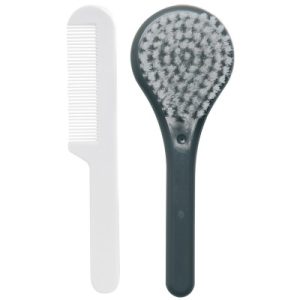 achetez Set coiffure brosse et peigne gris foncé Luma Babycare au meilleur prix en promo