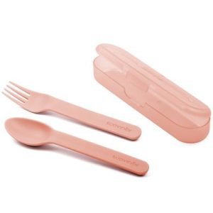 achetez Set de 2 couverts Into the forest rose Suavinex au meilleur prix en promo