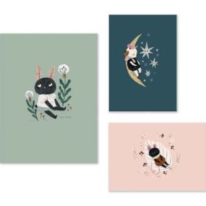achetez Set de 3 affiches Après la pluie Moulin Roty au meilleur prix en promo