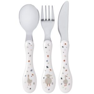 achetez Set de 3 couverts Tiny Farmer mouton et oie Lässig au meilleur prix en promo