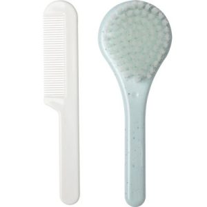 achetez Set de coiffure brosse et peigne Speckles mint vert d'eau Luma Babycare au meilleur prix en promo