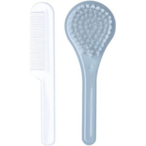 achetez Set de coiffure brosse et peigne bleu céleste Luma Babycare au meilleur prix en promo