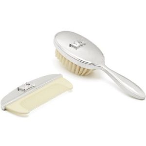 achetez Set de naissance peigne et brosse Couronne Zilverstad au meilleur prix en promo