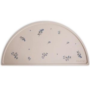 achetez Set de table en silicone Lilac flowers Mushie au meilleur prix en promo