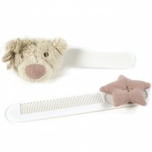 achetez Set peigne et brosse Amelie ours rose Pasito a pasito au meilleur prix en promo