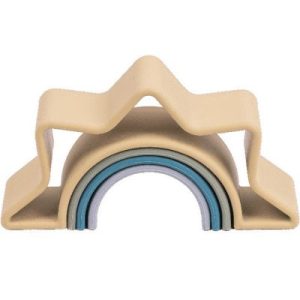 achetez Soleil en silicone à empiler Nature (4 pièces) Dëna au meilleur prix en promo