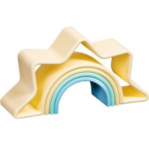 achetez Soleil en silicone à empiler Pastel (4 pièces) Dëna au meilleur prix en promo