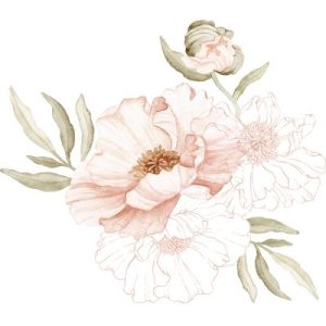 achetez Sticker mural Large Pretty Poppy (81 x 71 cm) Lilipinso au meilleur prix en promo