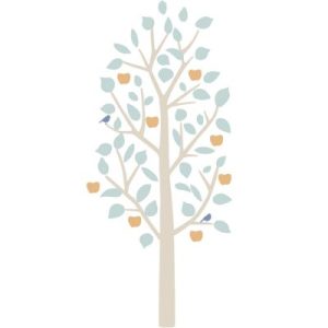 achetez Sticker mural Small Apple Tree bébé bleu (140 cm) Mimi'lou au meilleur prix en promo