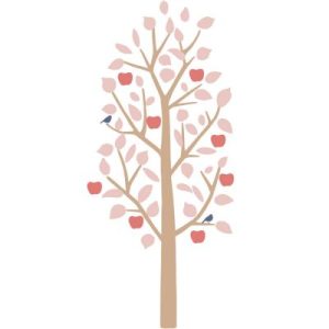 achetez Sticker mural Small Apple Tree rose (140 cm) Mimi'lou au meilleur prix en promo