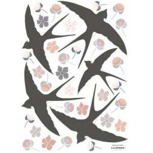 achetez Stickers Adèle fleurs et hirondelles (29