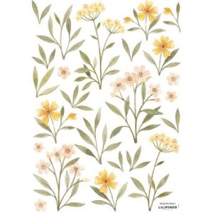 achetez Stickers Oh deer fleurs oranges et jaunes (29